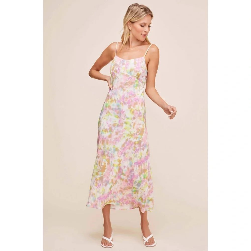 Anthropologie ASTR the Label Charisma Tie Dye Midi Dress